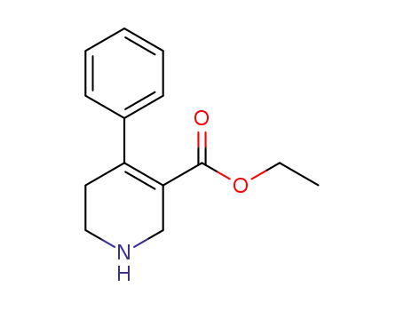 Molecular Structure of 1423014-09-8 (ethyl 4-phenyl-1,2,5,6-tetrahydropyridine-3-carboxylate)