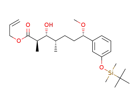 (2R,3R,4S,7S)-allyl-7-(3-(tert-butyldimethylsilyloxy)phenyl)-3-hydroxy-7-methoxy-2,4-dimethylheptanoate