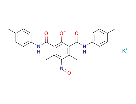 potassium 2,6-bis[(4-methylphenyl)carbamoyl]-3,5-dimethyl-4-nitrosophenolate
