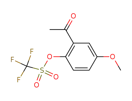 Molecular Structure of 1051384-12-3 (2-acetyl-4-methoxylphenyl triflate)