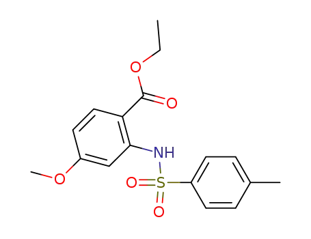 Molecular Structure of 200010-56-6 (ethyl 4-methoxy-2-(4-methylphenylsulfonamido)benzoate)
