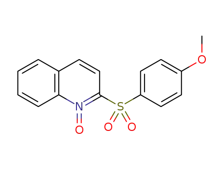 Molecular Structure of 1426249-76-4 (2-(4-methoxybenzenesulfonyl)quinoline-N-oxide)