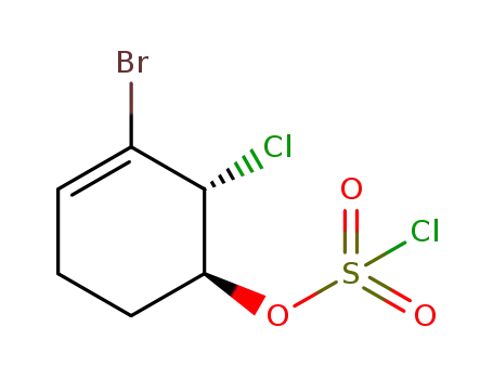 (1S,2R)-3-bromo-2-chlorocyclohex-3-en-1-yl sulfochloridate