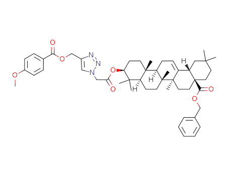 benzyl 3β-{2-[4-(4-methoxybenzoyloxy)methyl-1H-1,2,3-triazol-1-yl]acetoxy}olean-12-en-28-oate