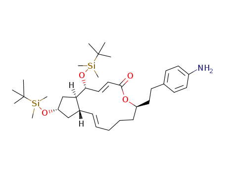 (1R,6R,11aS,13S,14aR)-6-[2-(4-aminophenyl)ethyl]-1,13-bis{[tert-butyl(dimethyl)silyl]-oxy}-1,6,7,8,9,11a,12,13,14,14a-decahydro-4H-cyclopenta[f]oxacyclotridecin-4-one