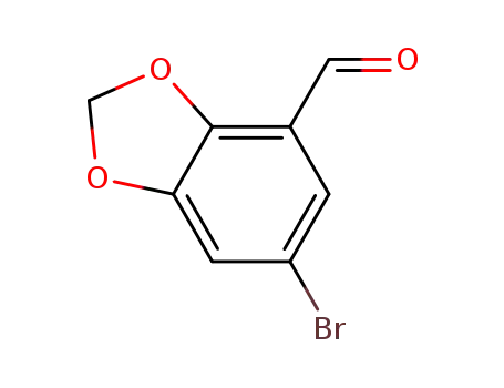 Molecular Structure of 72744-55-9 (6-Bromo-1,3-benzodioxole-4-carbaldehyde)