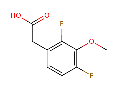 Molecular Structure of 886499-32-7 (2,4-difluoro-3-methoxyphenylacetic acid)