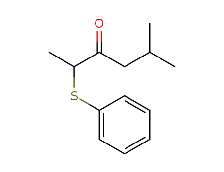 Molecular Structure of 134297-06-6 (5-methyl-2-(phenylthio)hexan-3-one)