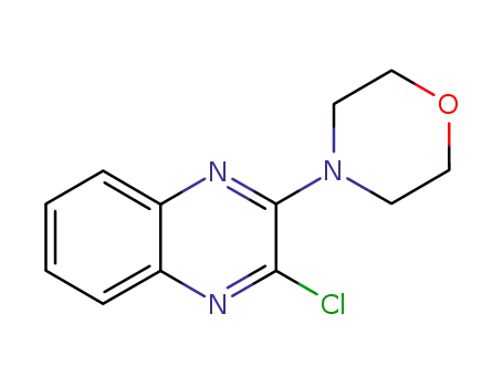 Molecular Structure of 6641-44-7 (2-Chloro-3-morpholinoquinoxaline ,97%)