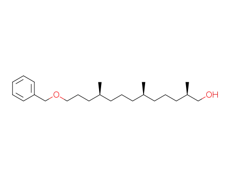 Molecular Structure of 1443233-29-1 (13-benzoxy-(2R,6S,10S)-2,6,10-trimethyl-1-tridecanol)