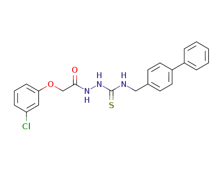 1-(3-chlorophenoxyacetyl)-4-(4-phenylbenzyl)-thiosemicarbazide
