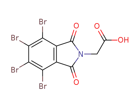 Molecular Structure of 19244-38-3 (tetrabromophthalimidylacetic acid)
