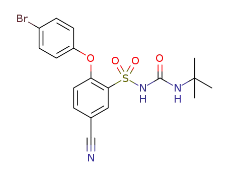 N-tert-butyl-N'-[2-(4-bromophenoxy)-5-cyanobenzenesulfonyl]urea