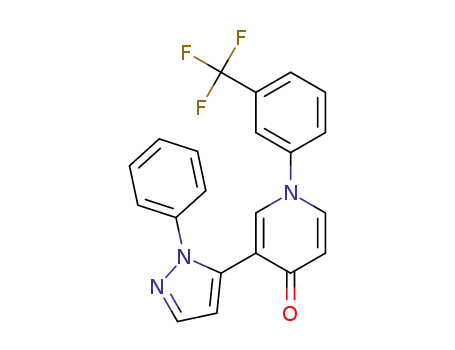 3-(1-phenyl-1H-pyrazol-5-yl)-1-[3-(trifluoromethyl)phenyl]pyridin-4(1H)-one