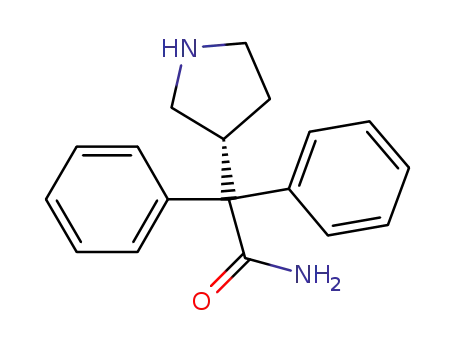 2,2-diphenyl-2-[(3R)-pyrrolidin-3-yl]acetamide