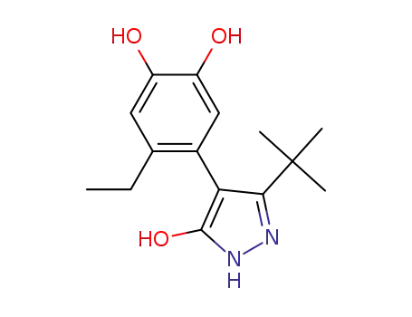 4'-(3-tert-butyl-5-hydroxy-1H-pyrazol-4-yl)-5'-ethylbenzene-1',2'-diol