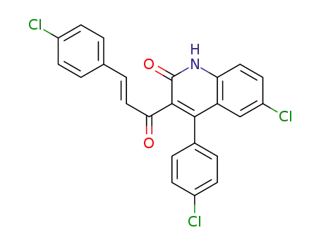 (E)-6-chloro-4-(4-chlorophenyl)-3-[3-(4-chlorophenyl)acryloyl]quinolin-2(1H)-one