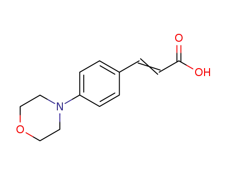 Molecular Structure of 1430398-57-4 ((2E)-3-(4-MORPHOLIN-4-YLPHENYL)ACRYLIC ACID)