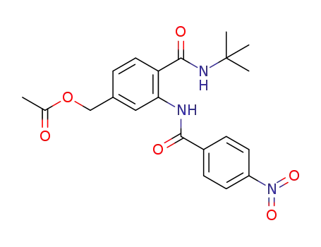 4-(tert-butylcarbamoyl)-3-(4-nitrobenzamido)benzyl acetate
