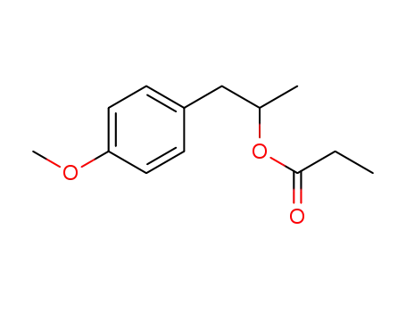 Molecular Structure of 1446122-90-2 (1-(4-methoxyphenyl)propan-2-yl propionate)