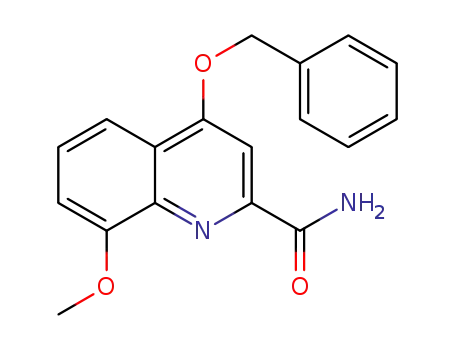 4-(benzyloxy)-8-methoxyquinoline-2-carboxamide