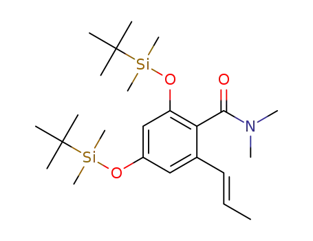 (E)-2,4-bis(dimethyl(1,1-dimethylethyl)silyloxy)-N,N-dimethyl-6-(1-propenyl)benzamide