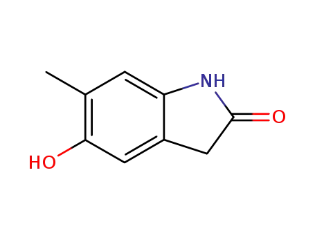 Molecular Structure of 439911-02-1 (2H-Indol-2-one, 1,3-dihydro-5-hydroxy-6-methyl-)