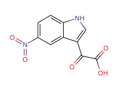 Molecular Structure of 6953-39-5 ((5-nitro-1H-indol-3-yl)(oxo)acetic acid)