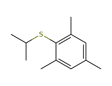 Molecular Structure of 22740-07-4 (Benzene, 1,3,5-trimethyl-2-[(1-methylethyl)thio]-)