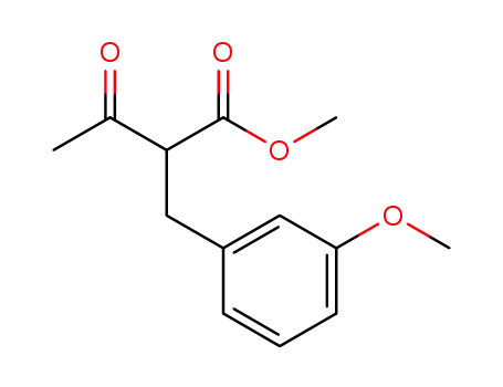 Molecular Structure of 1350653-48-3 (methyl 2-[(3-methoxyphenyl)methyl]-3-oxobutanoate)