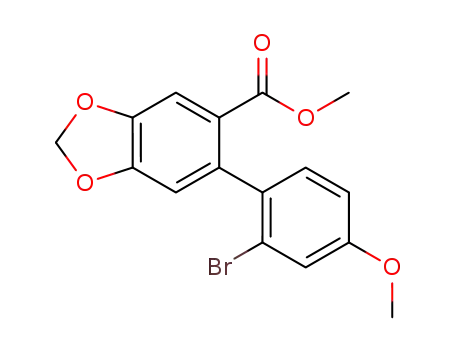 methyl 6-(2-bromo-4-methoxyphenyl)benzo[d][1,3]dioxole-5-carboxylate