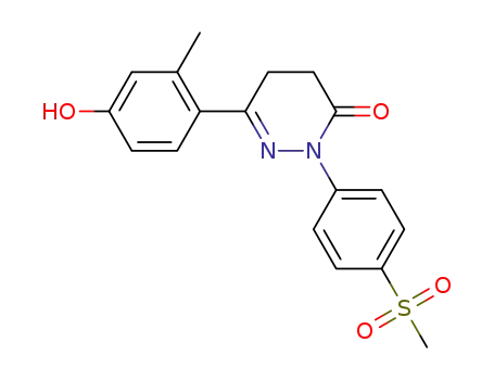 6-(4-hydroxy-2-methyl-phenyl)-2-(p-(methanesulfonyl)phenyl)-4,5-dihydropyridazi-3(2H)-one