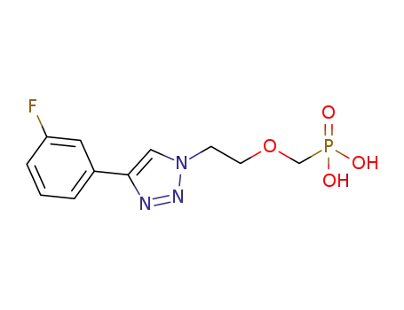 {2-[4-(3-fluorophenyl)-1H-1,2,3-triazol-1-yl]ethoxy}methylphosphonic acid