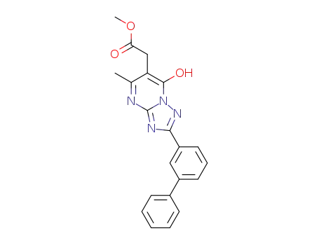 methyl 2-(2-([1,1'-biphenyl]-3-yl)-7-hydroxy-5-methyl-[1,2,4]-triazolo[1,5-a]pyrimidin-6-yl)acetate