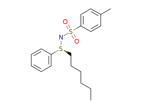 Molecular Structure of 65094-82-8 (S-(n-hexyl)-S-phenyl-N-(p-tolylsulfonyl)sulfimide)