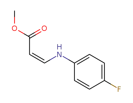 Molecular Structure of 21880-95-5 ((Z)-methyl 3-((4-fluorophenyl)amino)acrylate)