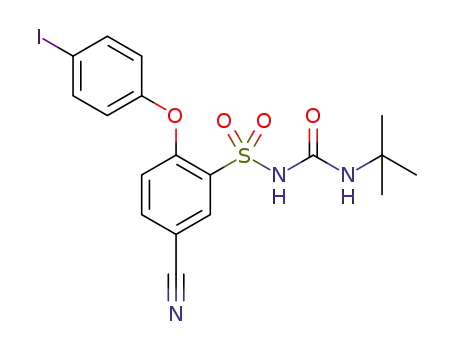 N-tert-butyl-N-[2-(4-iodophenoxy)-5-cyanobenzenesulfonyl]urea