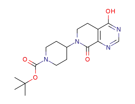 4-(4-hydroxy-8-oxo-5,8-dihydro-6H-pyrido[3,4-d]pyrimidin-7-yl)-piperidine-1-carboxylic acid tert-butyl ester