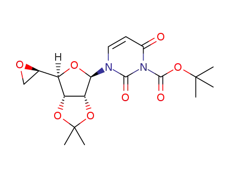 N-3-tert-butoxycarbonyl-1-(2,3-O-isopropylidene-5,6-oxiran-β-D-ribo-(5R)-hexofuranosyl)uracil