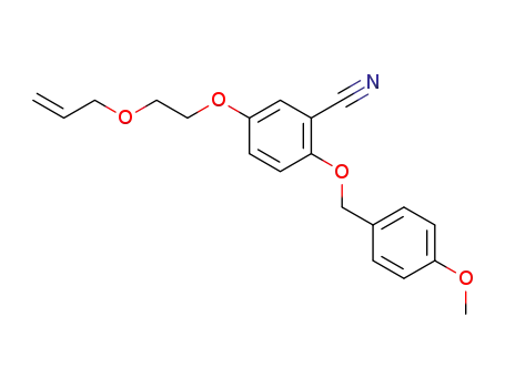 Molecular Structure of 1434804-31-5 (5-(2-(allyloxy)ethoxy)-2-(4-methoxybenzyloxy)benzonitrile)