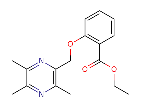 Molecular Structure of 947243-90-5 (Benzoic  acid,  2-[(3,5,6-trimethyl-2-pyrazinyl)methoxy]-,  ethyl  ester)