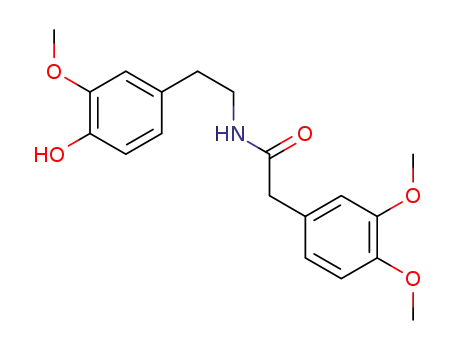 Molecular Structure of 1451411-31-6 (2-(3,4-dimethoxyphenyl)-N-[2-(4-hydroxy-3-methoxyphenyl)ethyl]acetamide)