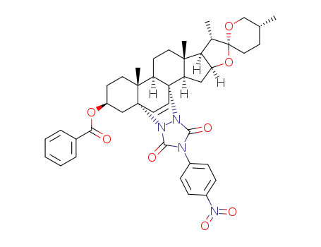 (25R)-5α,8α-(4'-p-nitrophenyl)urazolospirost-6-en-3β-yl benzoate