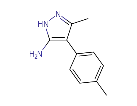 Molecular Structure of 1159187-59-3 (3-methyl-4-(4-methylphenyl)-1H-pyrazol-5-amine)