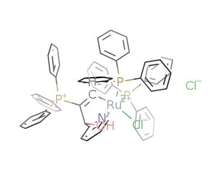 Molecular Structure of 1443430-76-9 ([Ru(CHC(PPh<sub>3</sub>))C(OH)(2-Py)Cl(PPh<sub>3</sub>)<sub>2</sub>]Cl)