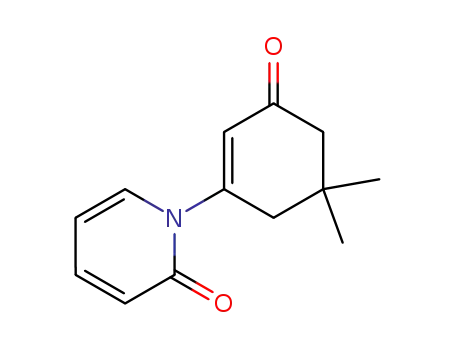 Molecular Structure of 69914-12-1 (1-(5,5-dimethyl-3-oxocyclohex-1-en-1-yl)pyridin-2(1H)-one)