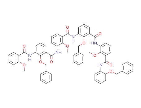 2-(benzyloxy)-3-(3-(2-(benzyloxy)-3-(2-methoxybenzamido)benzamido)-2-methoxybenzamido)-N-(3-(2-(benzyloxy)phenylcarbamoyl)-2-methoxyphenyl)benzamide