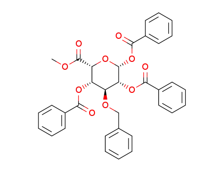 methyl 1,2,4-tri-O-benzoyl-3-O-benzyl-β-L-idopyranurate