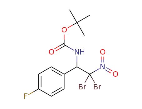 1-(tert-butoxyformamido)-2,2-dibromo-1-(4-fluorophenyl)-2-nitroethane
