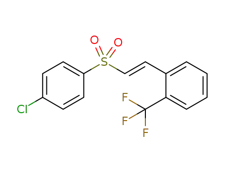 (E)-1-(2-((4-chlorophenyl)sulfonyl)vinyl)-2-trifluoromethylbenzene